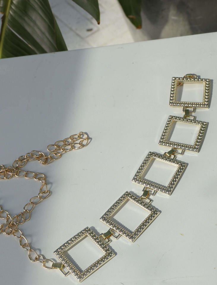 GOLD KARE ZİNCİR KEMER STD